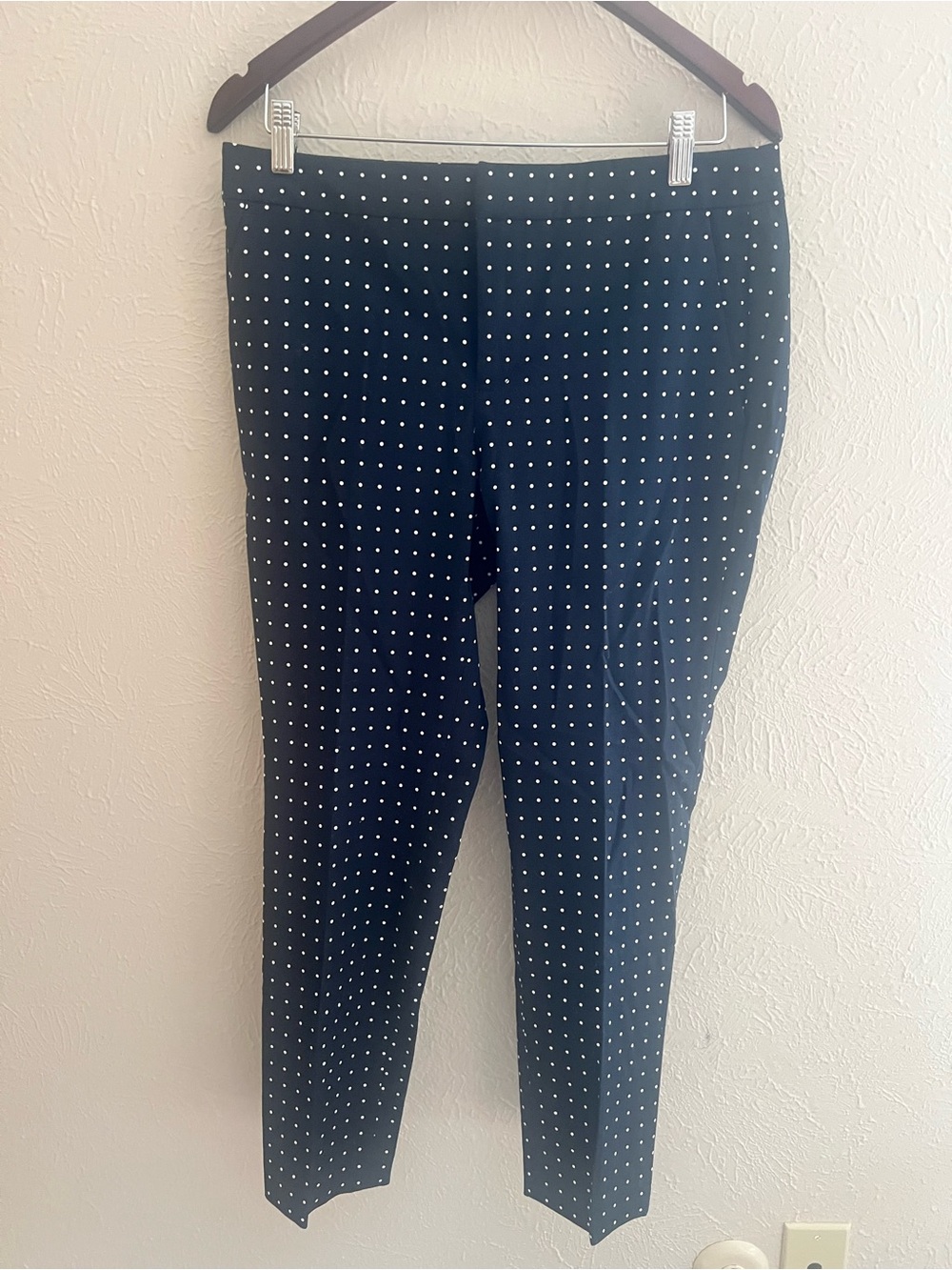 Ralph Lauren Navy and White Polka Dot Pants
